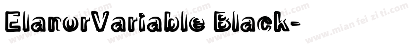 ElanorVariable Black字体转换